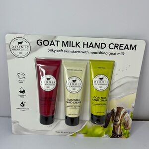 Dionis Goat Milk Skincare Assorted Scented Hand Cream 3 Pack 2.5oz Pear Vanilla